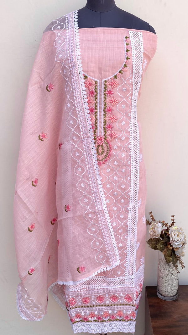 Designer Embroidered Suit Length 3 Piece Kota