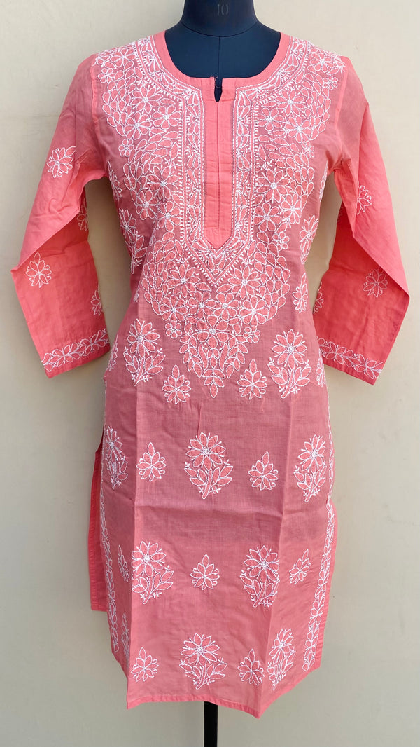 Lucknowi Chikankari Kurti Gajri Cotton