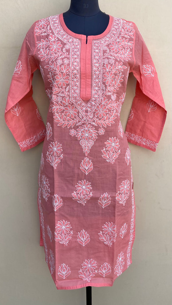 Lucknowi Chikankari Kurti Gajri Cotton