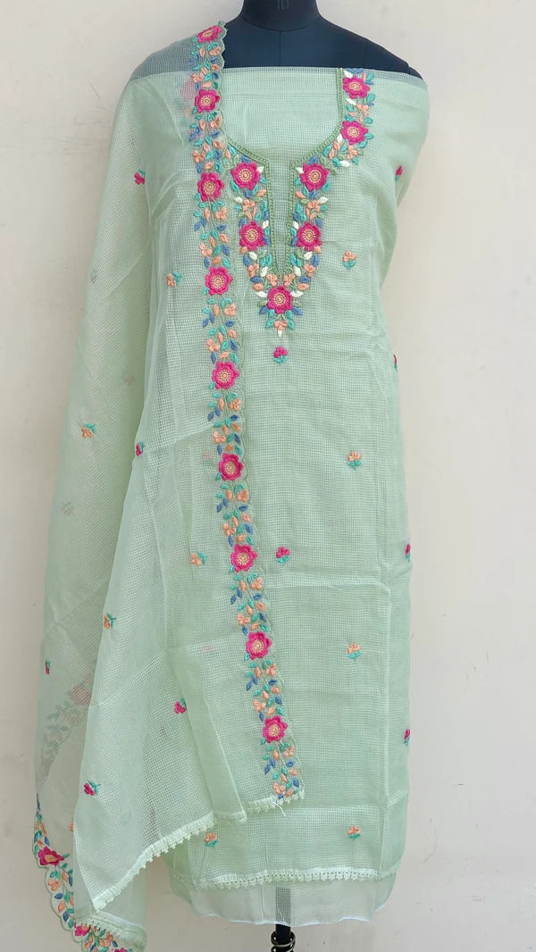 Designer Embroidered Suit Length 3 Piece Kota