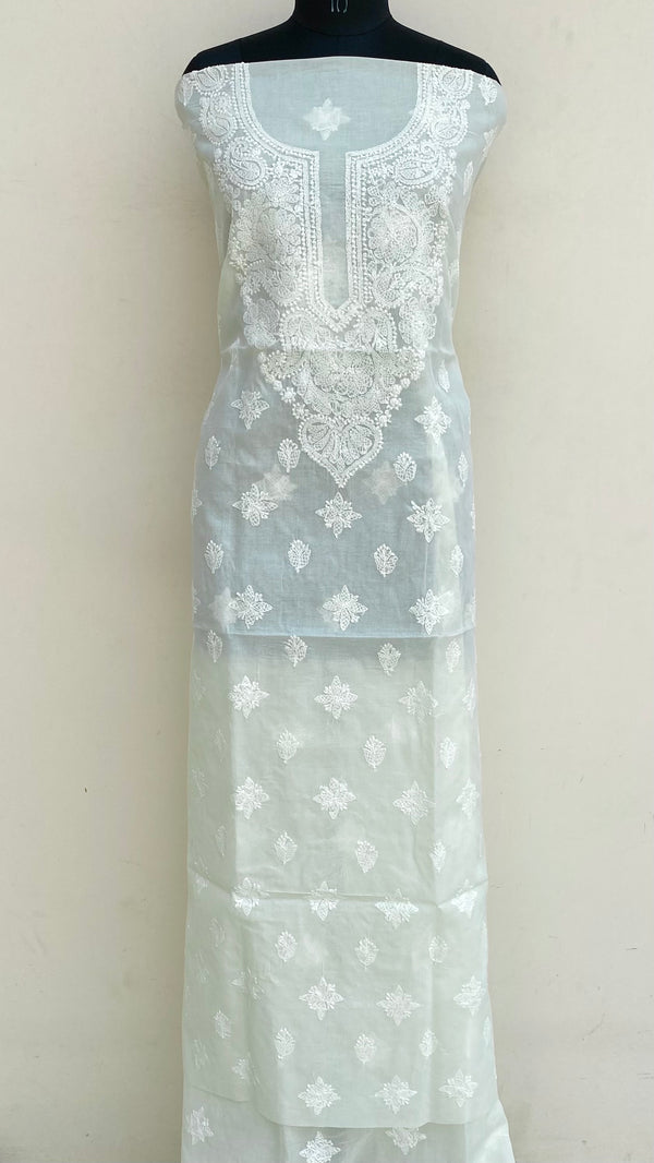 Lucknowi Chikankari Kurta  Length Cream Cotton