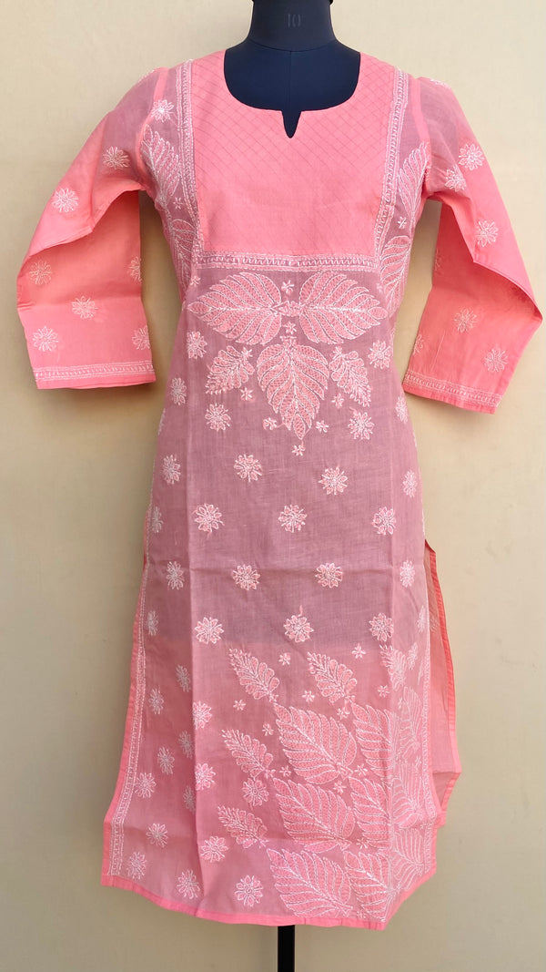 Lucknowi Chikankari Kurti Gajri Cotton