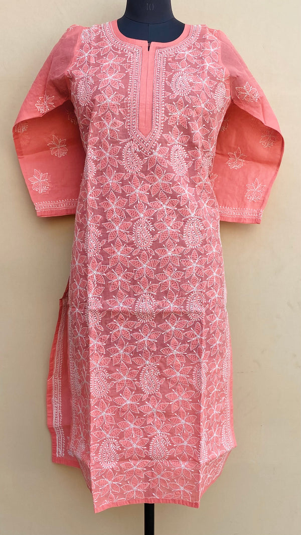 Lucknowi Chikankari Kurti Gajri Cotton