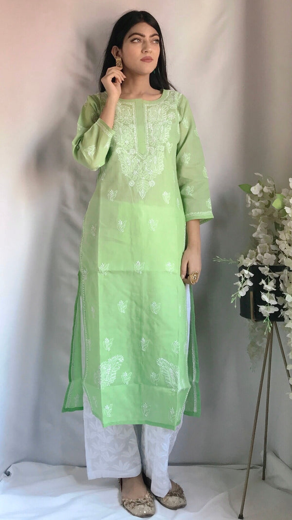 Lucknowi Chikankari Kurti Cotton