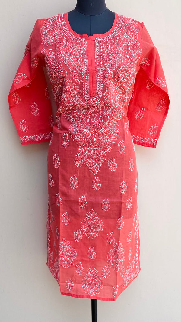 Lucknowi Chikankari Kurti Gajri Cotton
