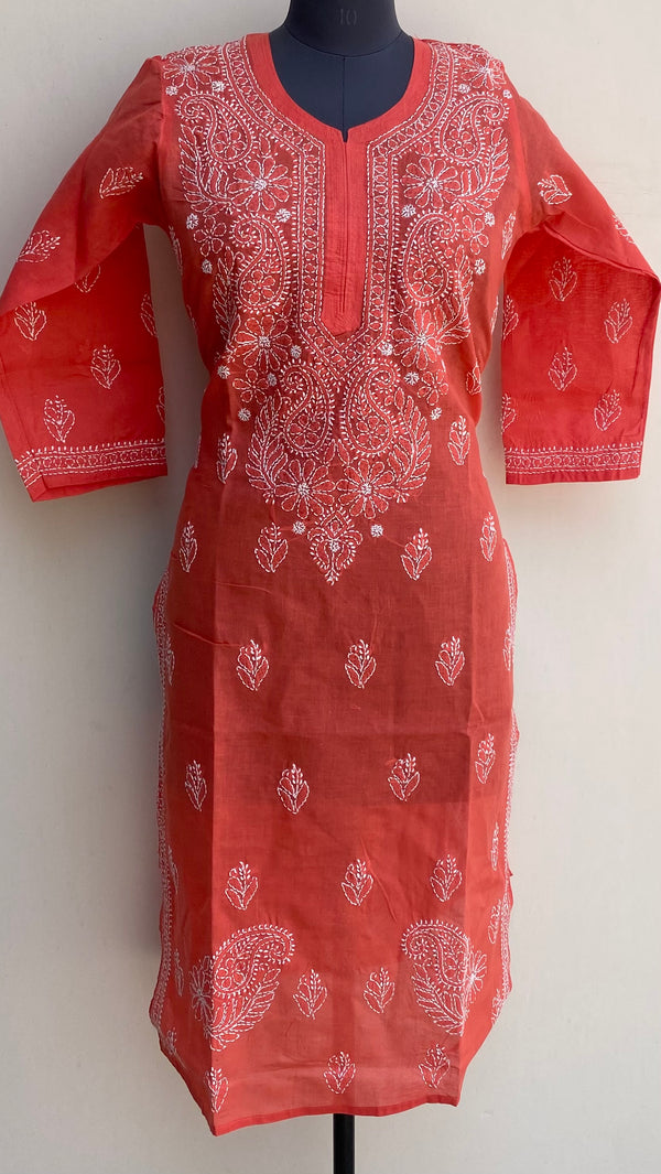 Lucknowi Chikankari Kurti Gajri Cotton