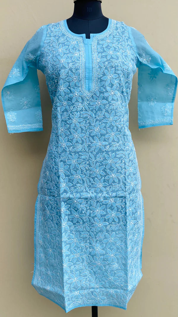 Lucknowi Chikankari Kurti Cotton
