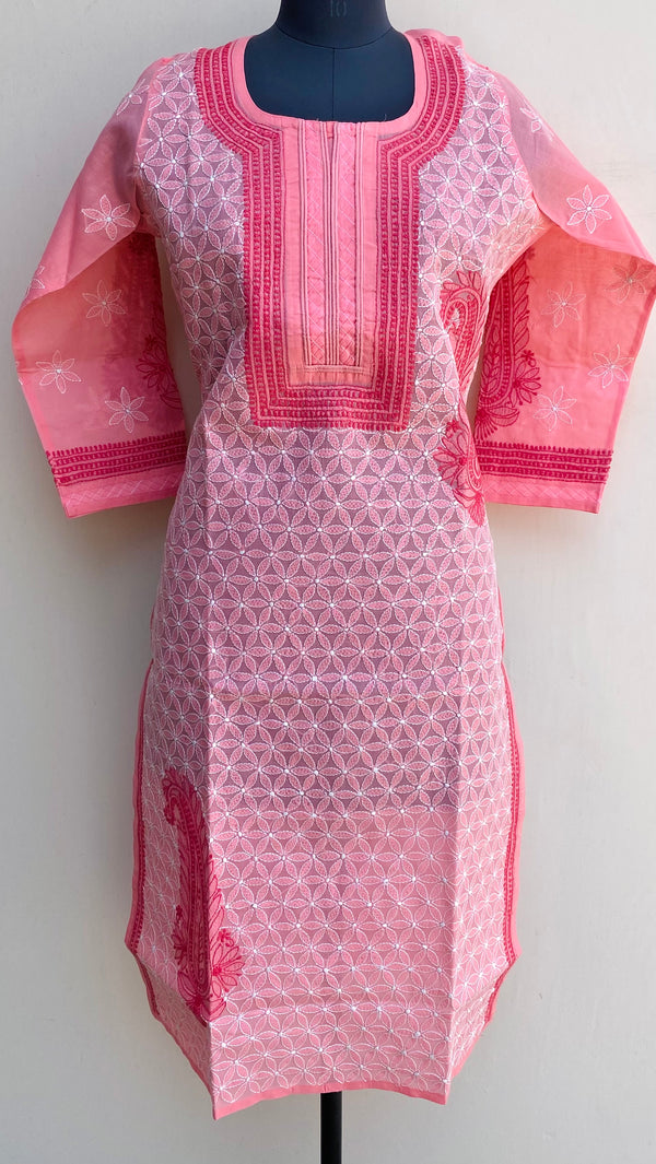 Lucknowi Chikankari Kurti Gajri Cotton