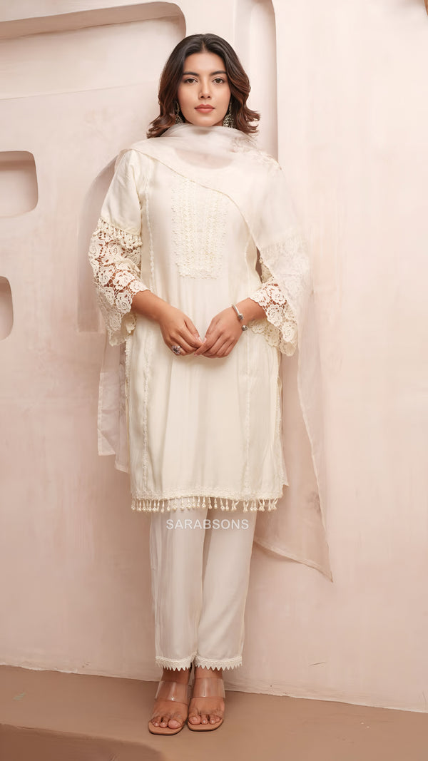 Ivory Dreams Suit Set- Pants Set
