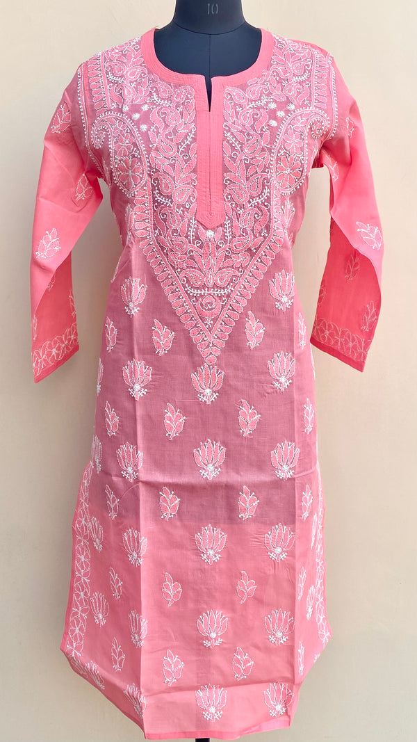 Lucknowi Chikankari Kurti Gajri Cotton