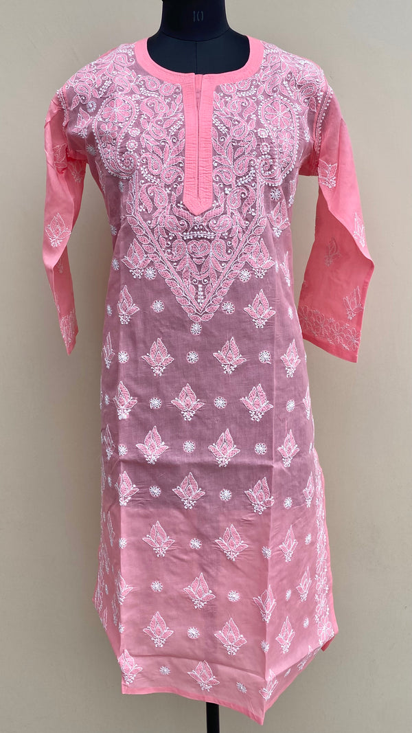 Lucknowi Chikankari Kurti Gajri Cotton