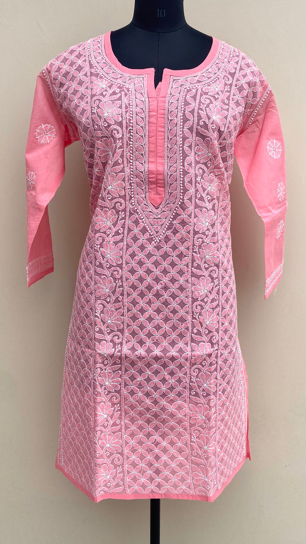 Lucknowi Chikankari Kurti Gajri Cotton