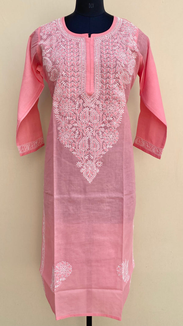 Lucknowi Chikankari Kurti Gajri Cotton