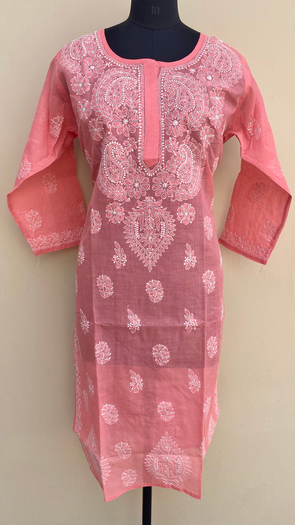 Lucknowi Chikankari Kurti Gajri Cotton