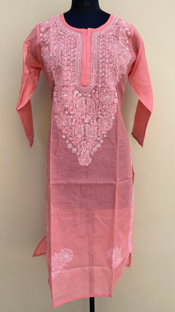 Lucknowi Chikankari Kurti Gajri Cotton