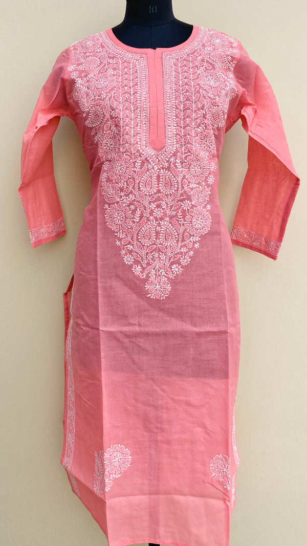 Lucknowi Chikankari Kurti Gajri Cotton