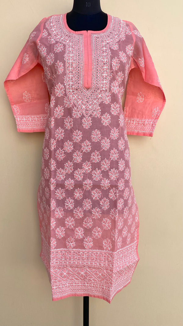 Lucknowi Chikankari Kurti Gajri Cotton