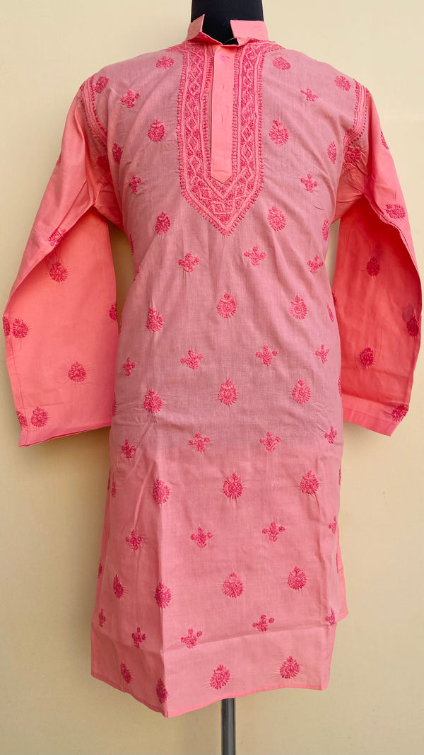 Lucknowi Chikankari Men’s Kurta Gajri Cotton