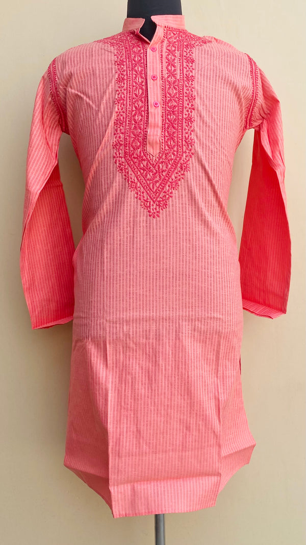 Lucknowi Chikankari Men’s Kurta Gajri Cotton