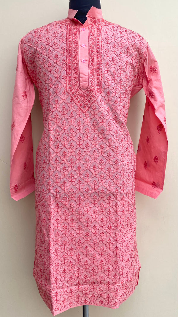 Lucknowi Chikankari Men’s Kurta Gajri Cotton