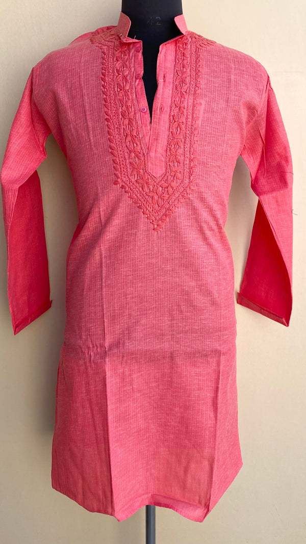 Lucknowi Chikankari Men’s Kurta Gajri Cotton