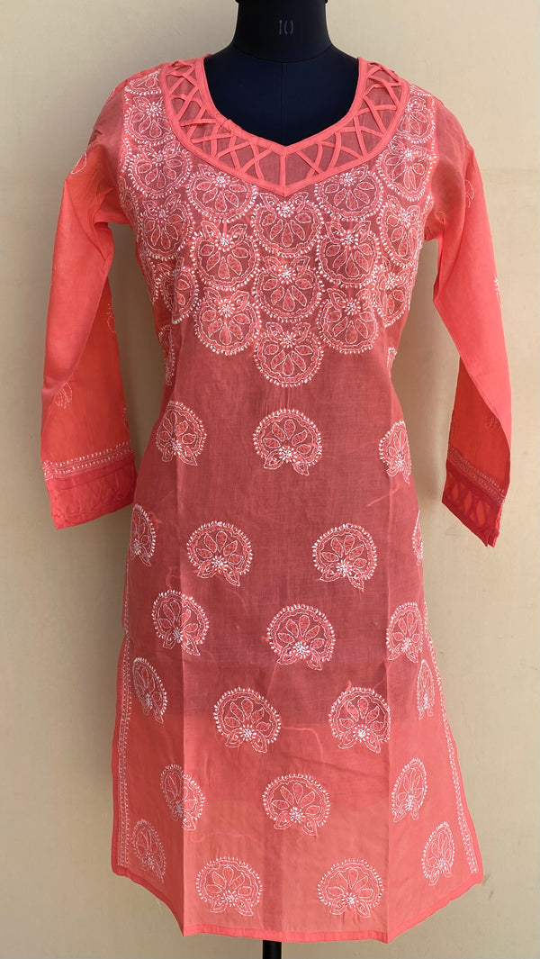 Lucknowi Chikankari Kurti Gajri Cotton