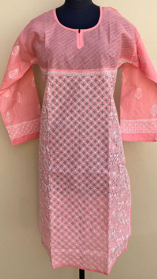 Lucknowi Chikankari Kurti Gajri Cotton