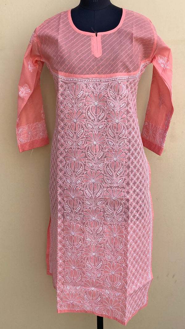 Lucknowi Chikankari Kurti Gajri Cotton