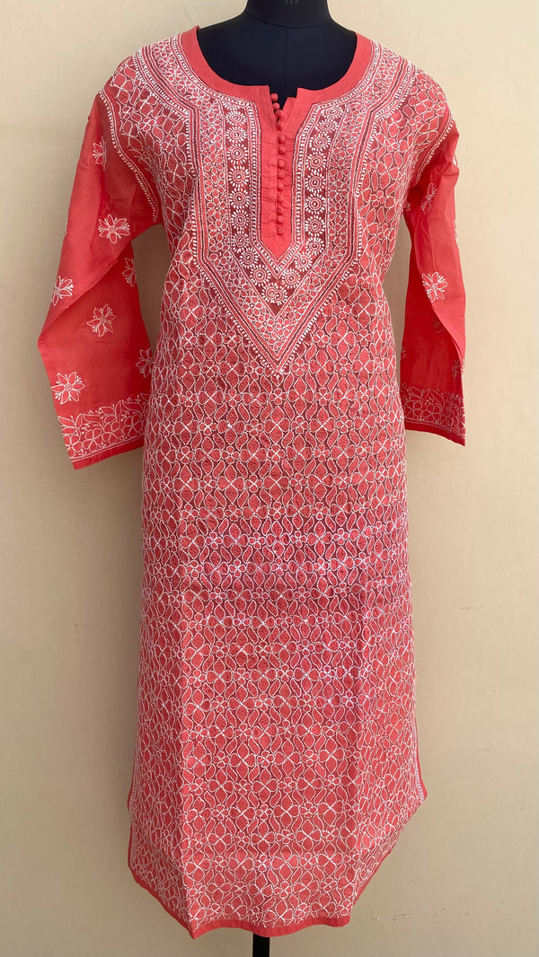 Lucknowi Chikankari Kurti Gajri Cotton